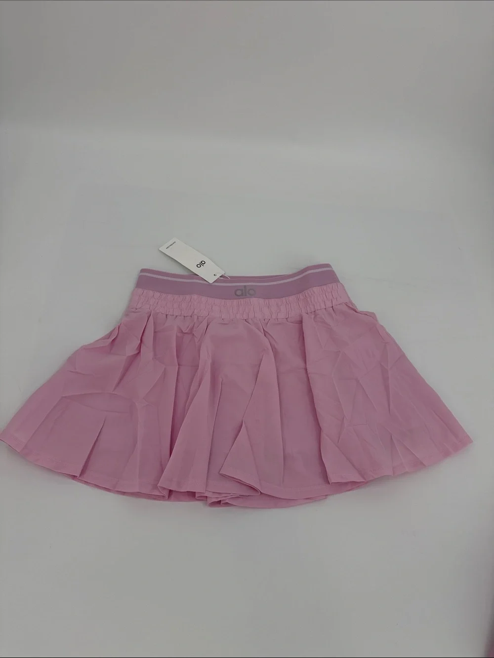 ALO Yoga Pink Active Crop Top & Pleated Skirt Set